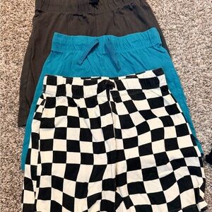 H&M Kids Shorts Set - Checkered, Blue, Black